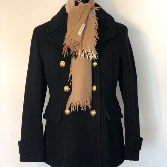 J. Crew Jackets & Blazers - J.Crew Stadium Cloth Peacoat